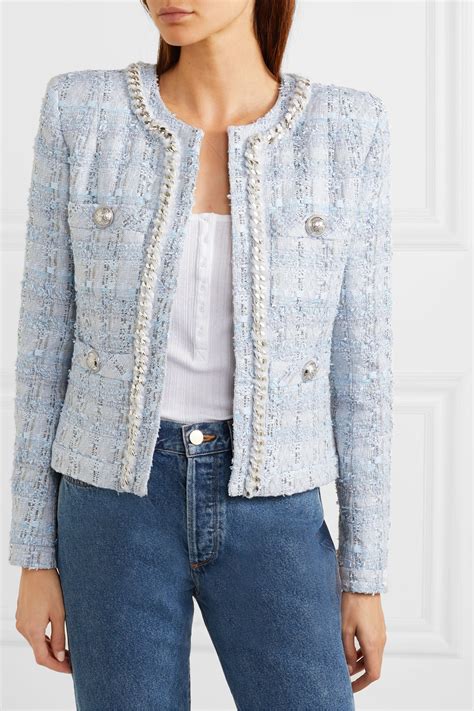 women's chanel style tweed jacket.